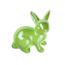 Veľkonočný keramický Zajačik Greeny zelená, 8 cm