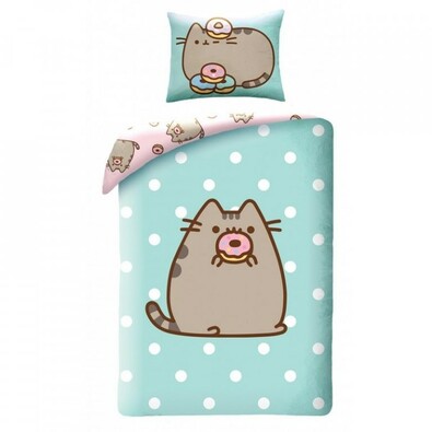 Dziecięca pościel bawełniana Pusheen, 140 x 200 cm, 70 x 90 cm
