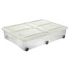 Cutie de depozitare cu capac Tontarelli Stockbox61 l , transparent/alb