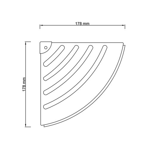 AQUALINE AE236 Duschklappsitz 32 x 32,5 cm, Bambus