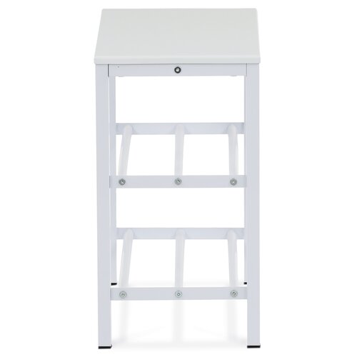 Skrinka na topánky 83168-42 WT, kov, biela