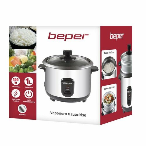 Beper 90550 cuptor cu aburi și oală pentru orez 1l