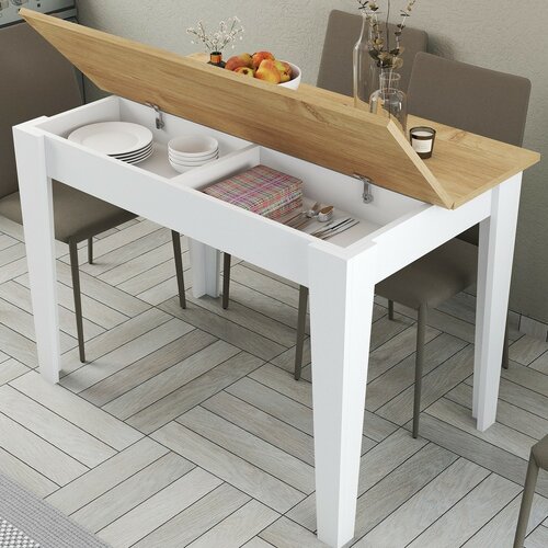 Jídelní stůl Kiev White and Oak