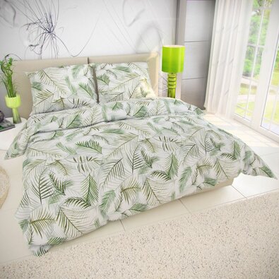 Lenjerie de pat din bumbac Tropicana, 240 x 200 cm, 2 buc. 70 x 90 cm