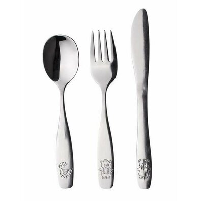 Banchet Set de tacâmuri pentru copii ANIMALS, 3buc.