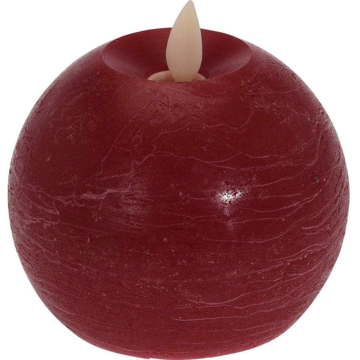 LED Svíčka Flamme červená, pr. 9,5 cm