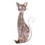 Dekoration: Sitzende Blechkatze, 24,5 x 45 x 10 cm