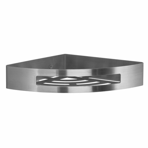 GEDY 247938 Pametna kotna polica za tuš, 21 x 4,5x 21 cm, nerjaveče jeklo mat