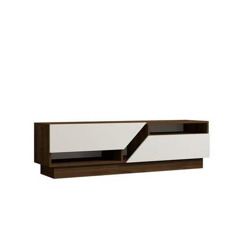 Koza Walnut and White TV-asztal