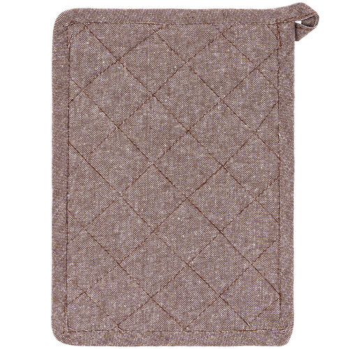 Potholder and trivet Heda chocolate, set of 2