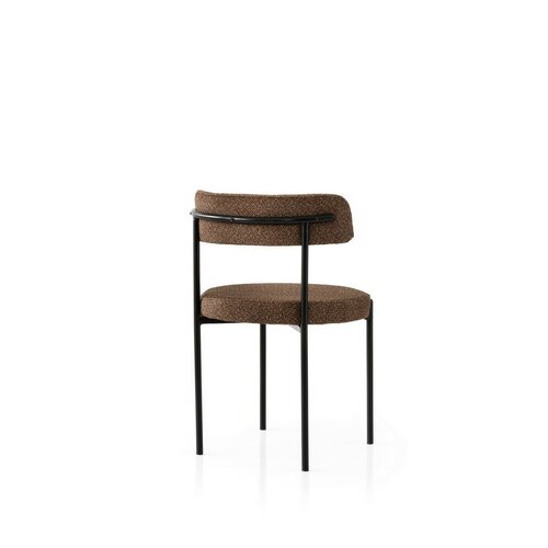 Set de scaune de sufragerie Gini Brown and Black,2 buc.