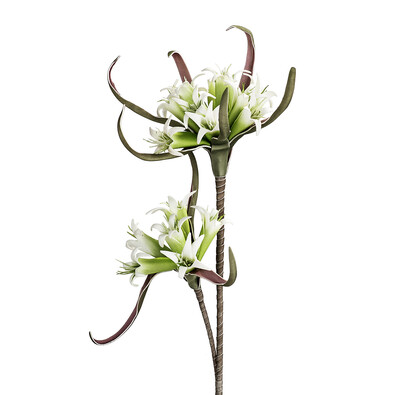 Sztuczny kwiat z drobnymi kwiatkami, zielony