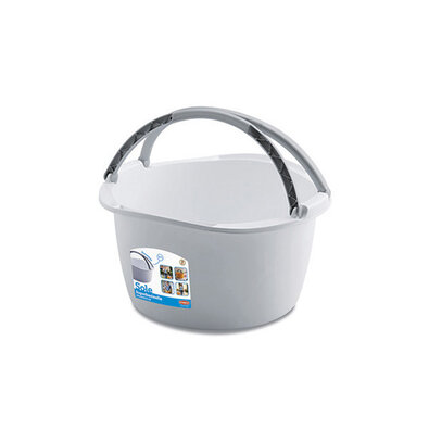 Plastično ovalno umivalno korito SOLE z ročaji, 16l