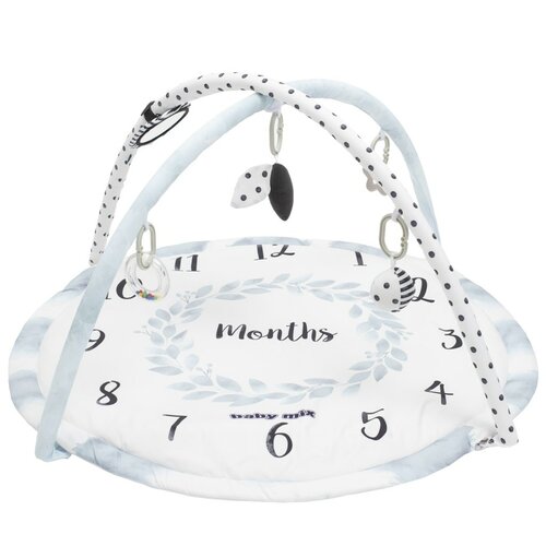 Baby Mix Hrací deka Měsíce bílá, 89 x 58 cm