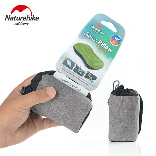 Naturehike Aeros Надувна подушка для подорожей, зелена