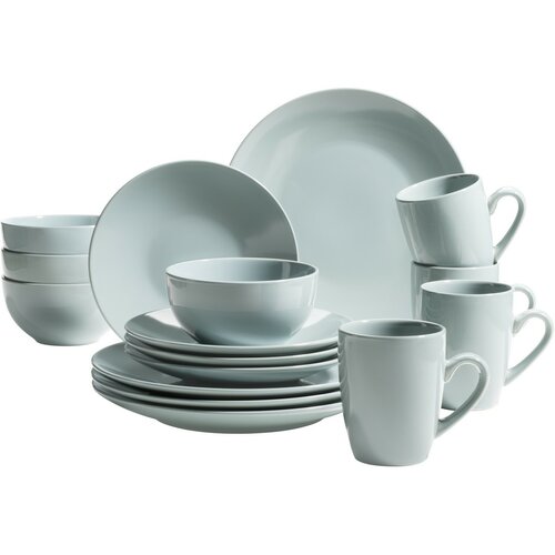 Mäser Jedálenská súprava riadu 16 ks PASTEL SELECTION – mentolová