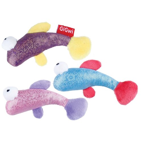 GiGwi Macska játék Fish Toy Set 3 db, 10 x 4 x 2,5cm