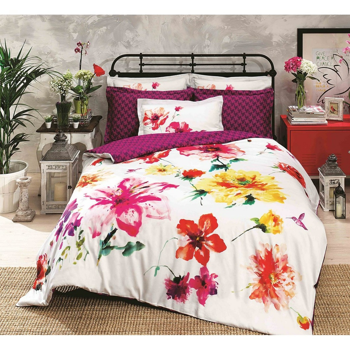 Halley home Bavlnené obliečky Batik, 140 x 220 cm, 70 x 90 cm, 140 x 220 cm, 70 x 90 cm