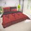 Lenjerie de pat din bumbac Zahira roșie, 140 x 200 cm, 70 x 90 cm