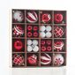 Set ornamente Crăciun 4Home Merry&Bright, 44 buc., roșu-alb