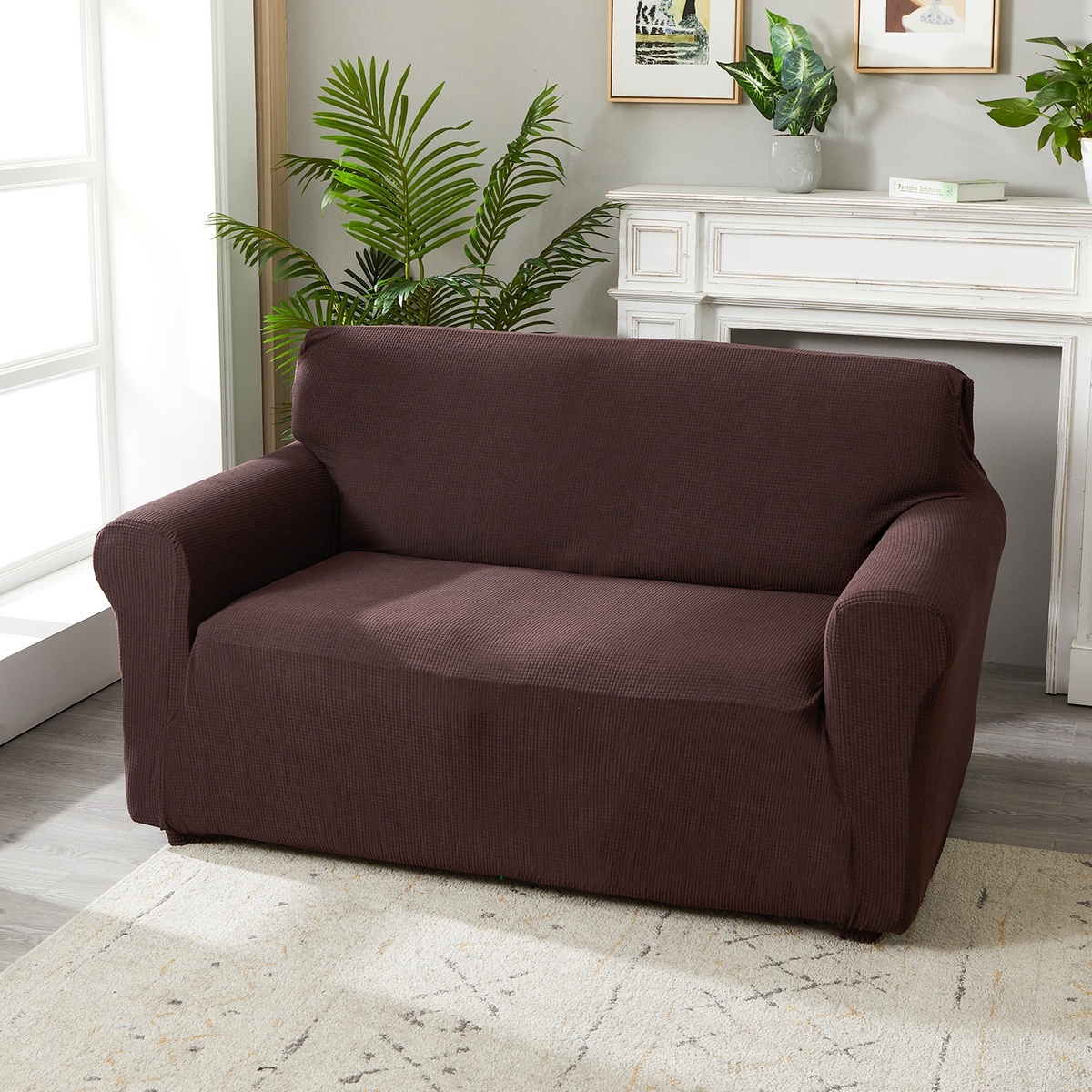 4Home Magic clean elasztikus fotelhuzat sötétbarna, sötétbarna, 75 - 95 cm termék 2. képe