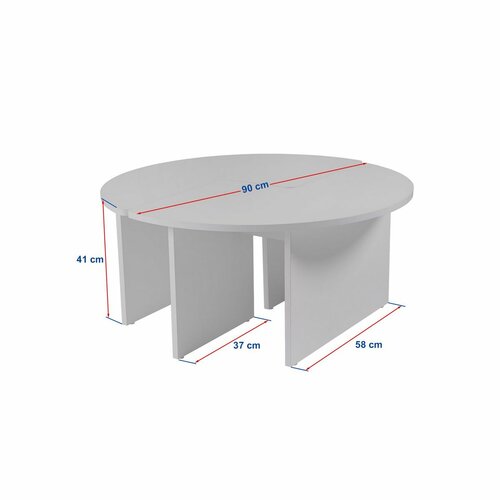 Măsuță de conferință Moira Travertine