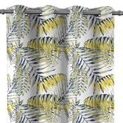 Restilo Zasłona Blackout Palm Leaves żółty, 140 x 245 cm