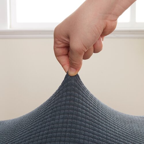 4Home Stretch prevleka za stol Magic clean temno siva, 45 - 50 cm, komplet 2 kosov