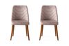 Esszimmerstuhl-Set Dallas Pink and Brown, 2