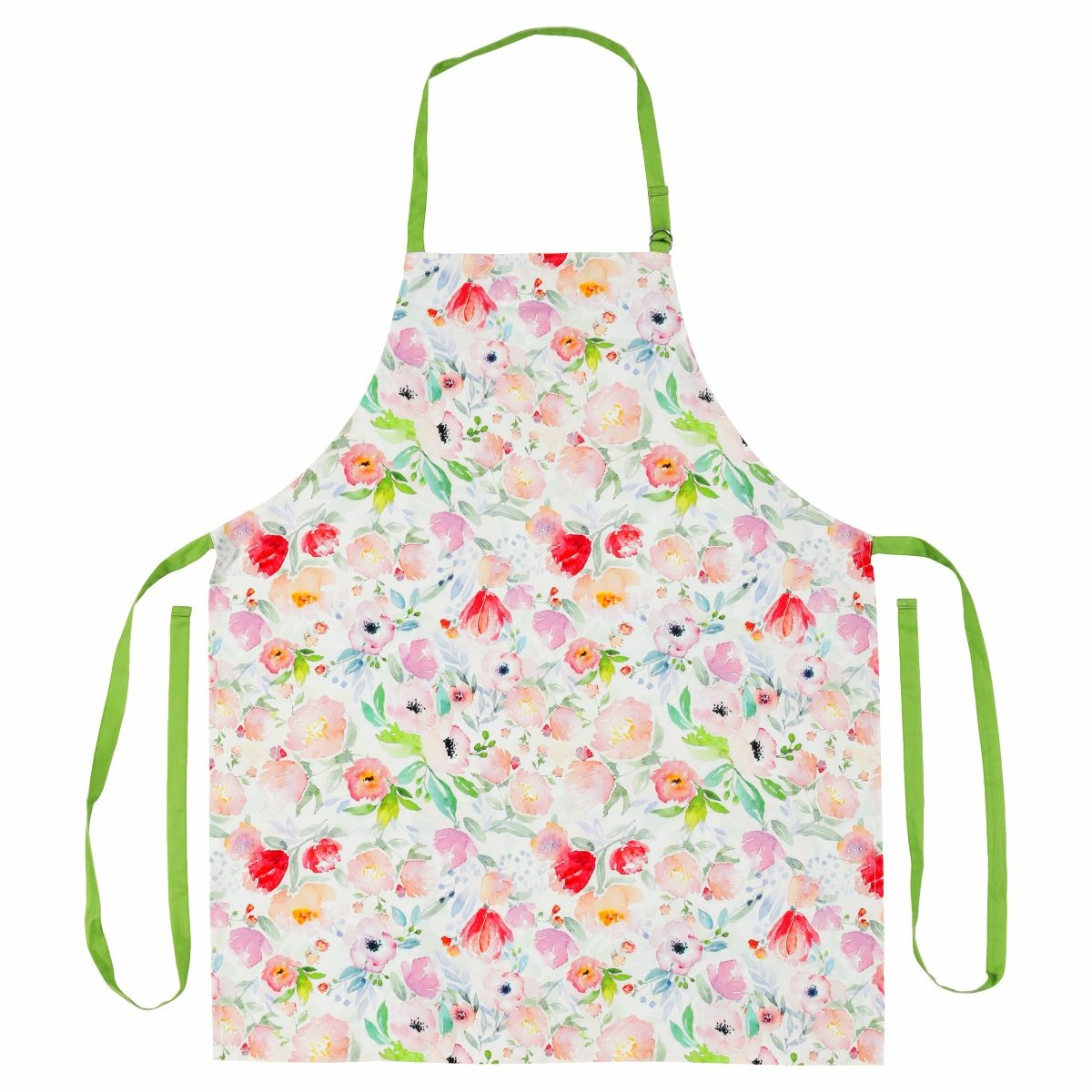 Fartuch kuchenny Peonies w różowych kolorach, 85 x 70 cm