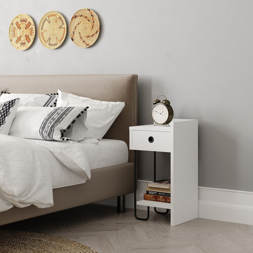 Nachttisch Sirius Right White
