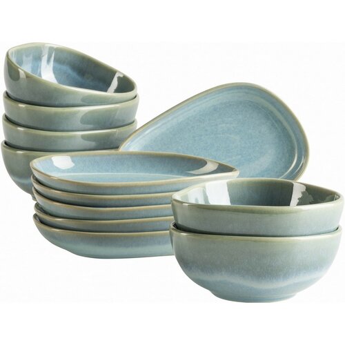 Mäser 12-delni servirni set Cordelia Atacama Green