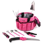 Sixtol Sada záhradného náradia Garden pink, 10 ks