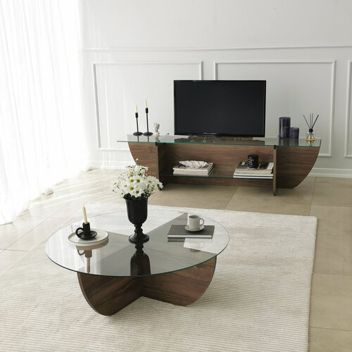 TV stolík Lily Walnut
