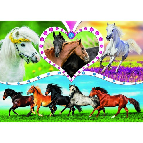 Trefl Puzzle Krásní koně, 200 dílků