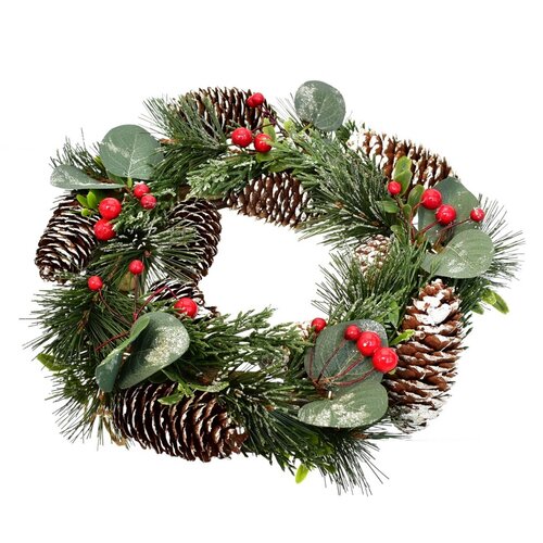 Weihnachtskranz „Milano“ mit Dekoration, 28 cm