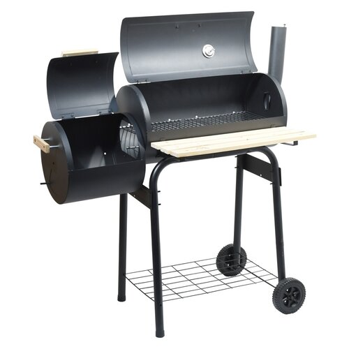 Cattara Holzkohlegrill mit Räucherkammer Smokie, 100 x 55 x 113 cm