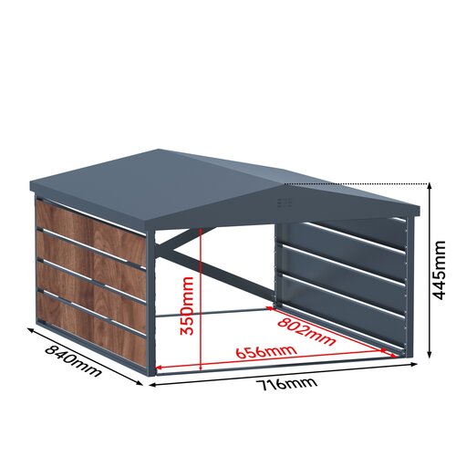 Wiata na kosiarkę Roof