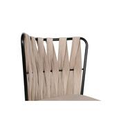 Set de scaune de sufragerie Kusakli Cream andBlack, 2 buc.