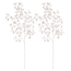 Sada umělých větviček Lunárie, 2 ks, bílá, ojíněná, 85 cm