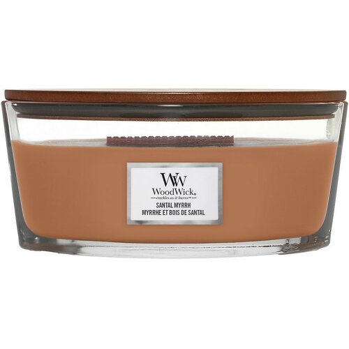 WoodWick Vonná svíčka loď Santal Myrrh, 453 g
