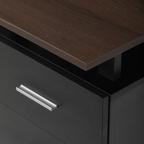 Schreibtisch 3218 OAK, Schwarz und Eiche