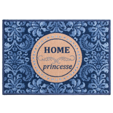 Vnútorná rohožka Home Princess modrá, 50 x 70 cm