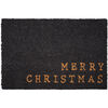 Kokosová rohožka Merry Christmas šedá, 39 x 59 cm