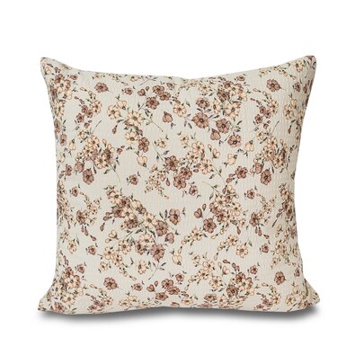 Kvalitex Kissenbezug Blumenmuster beige, 70 x 90 cm