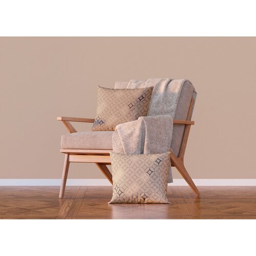 Kissen Abstraktion braun, 45 x 45 cm