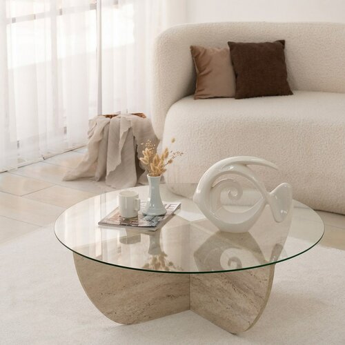 Lily Travertine dohányzóasztal