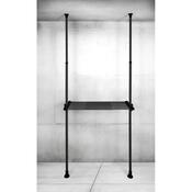 Wenko Teleskopická drátěná police Herkules, 73–120 cm, černá