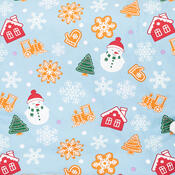 4Home Detské flanelové obliečky do postieľky Sweet Winter, 100 x 135 cm, 40 x 60 cm