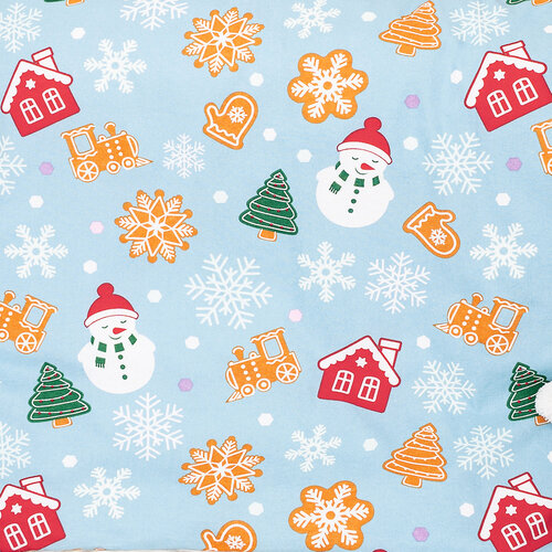 4Home Sweet Winter flanel gyerek ágyneműhuzat kiságyba, 100 x 135 cm, 40 x 60 cm